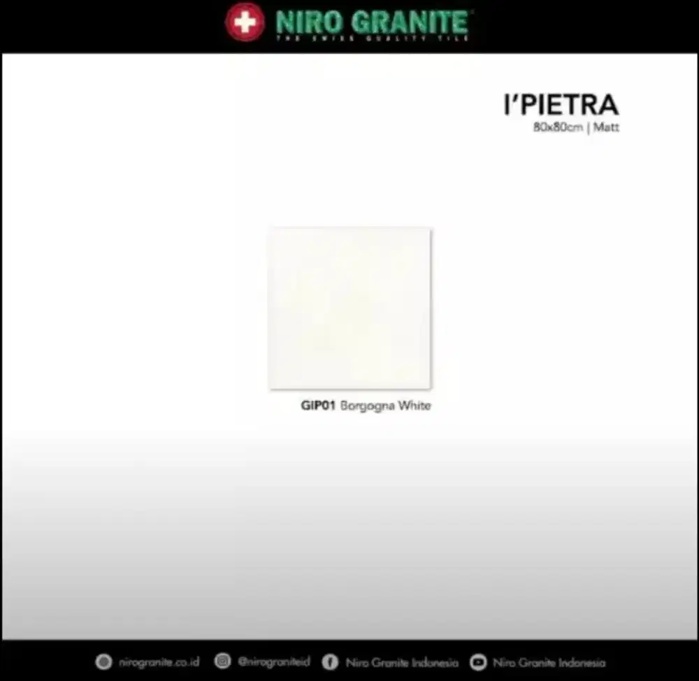 Granite 1st grade I'Pietra GIP01-matt-80x80-1.92m2