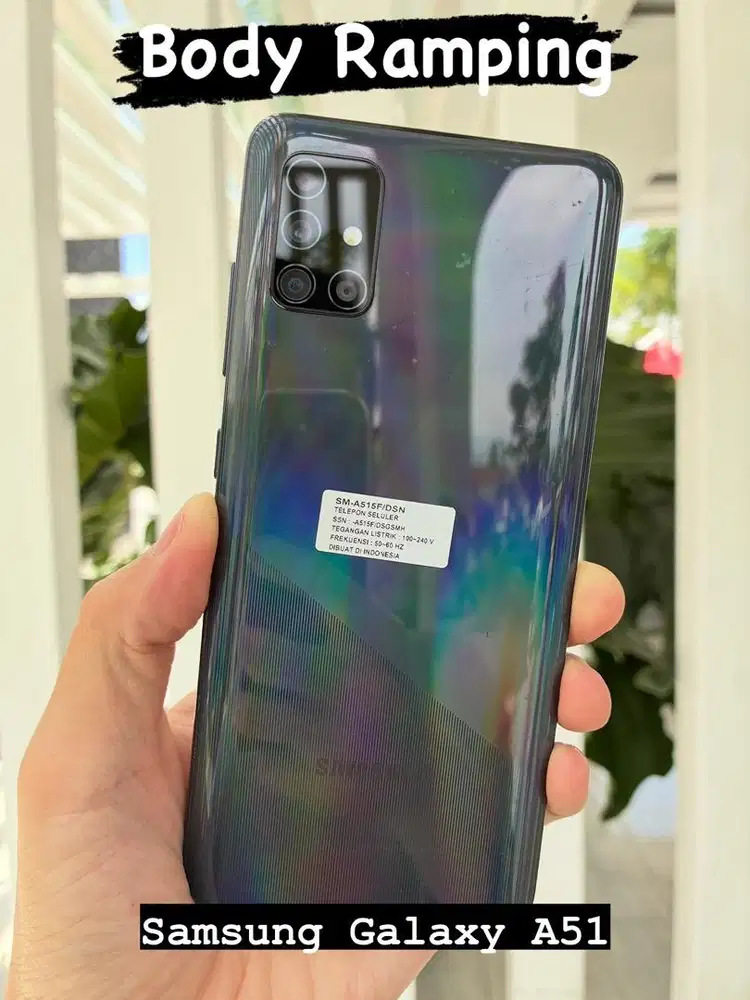 Samsung Galaxy A51 Hitam 8/128Gb Mulus Resmi SEIN Original A52 A52s