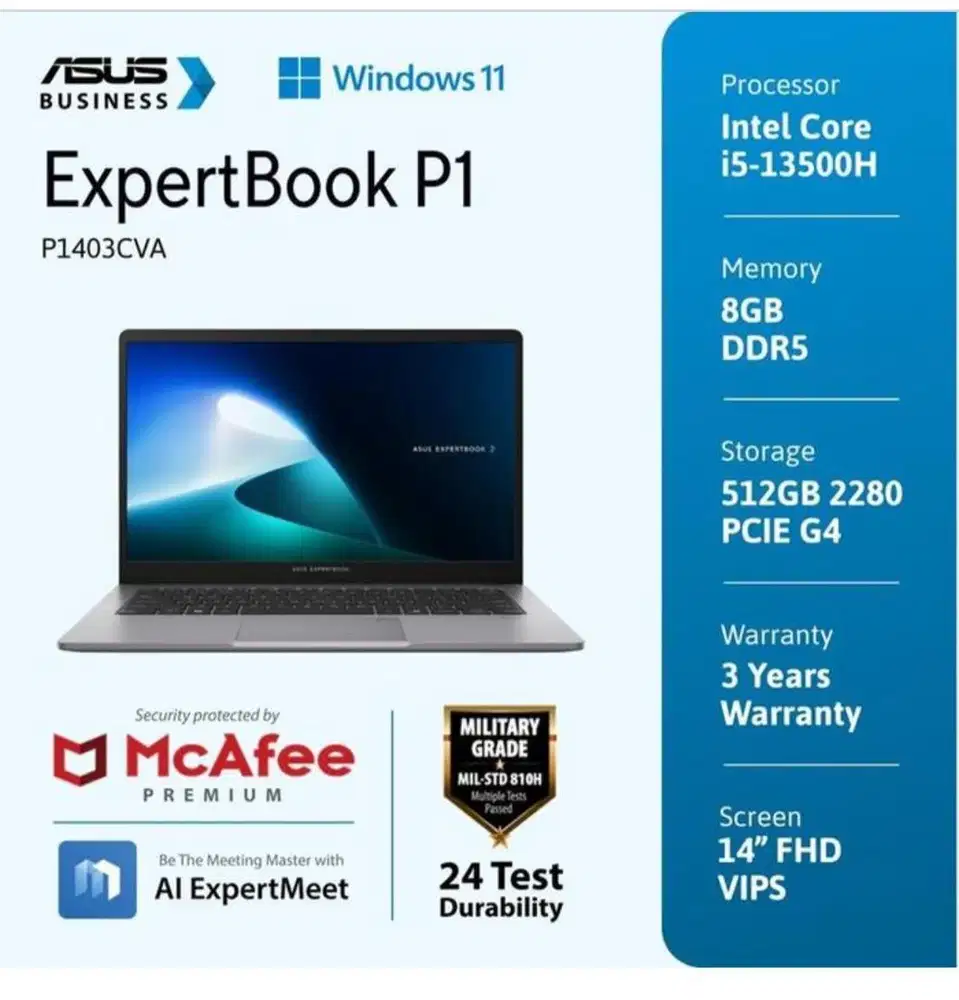 ASUS EXPERTBOOK P1 i5 8/512