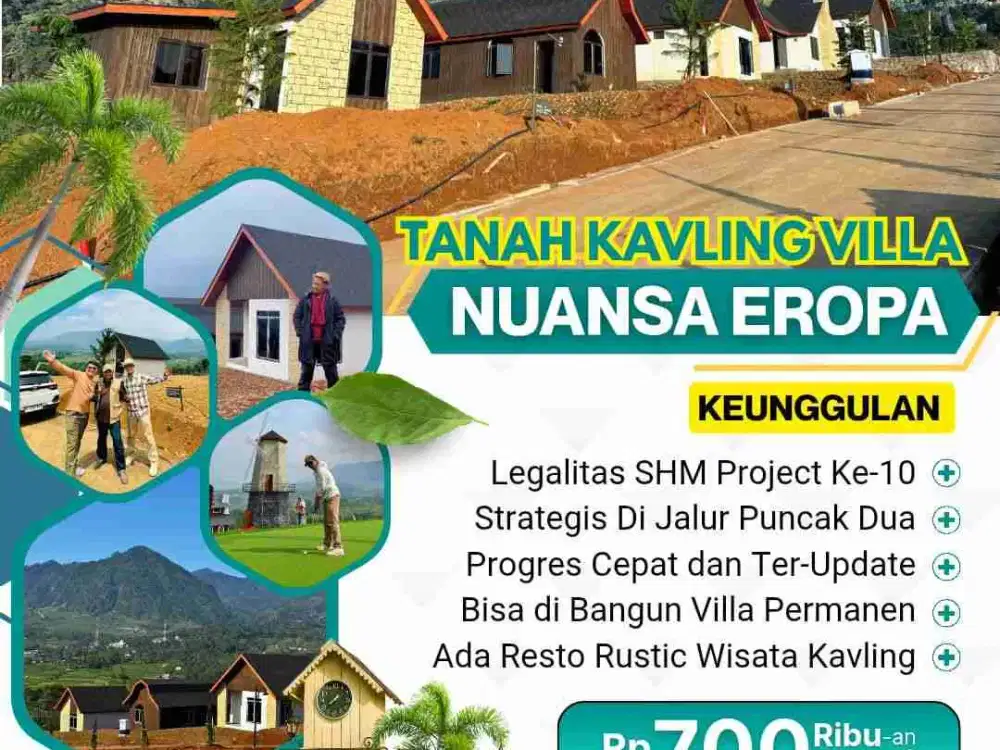 tanah kavling berkonsep eropa