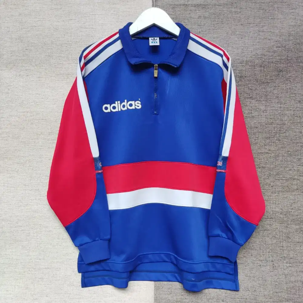 Sweetshit jaket vintage 90s adidas x descente colour block