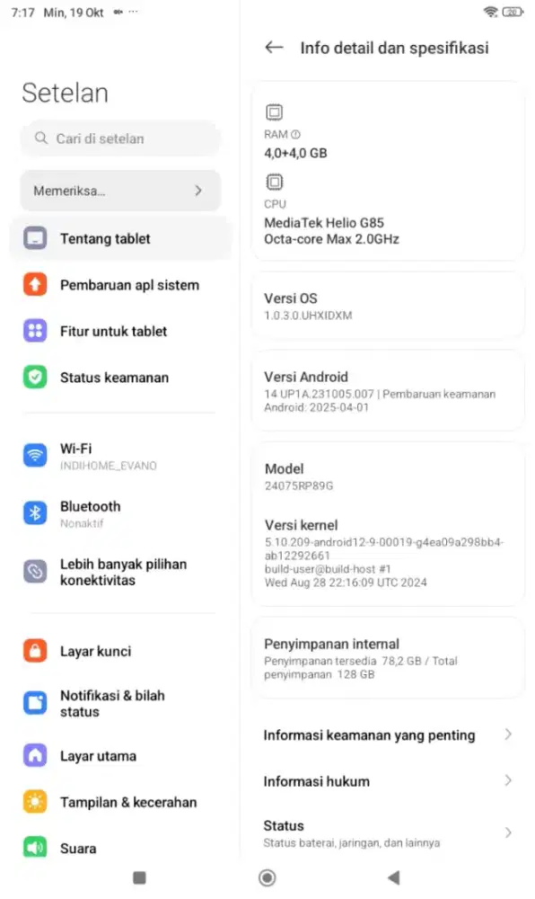 Redmi pad SE fulset 4/128gb