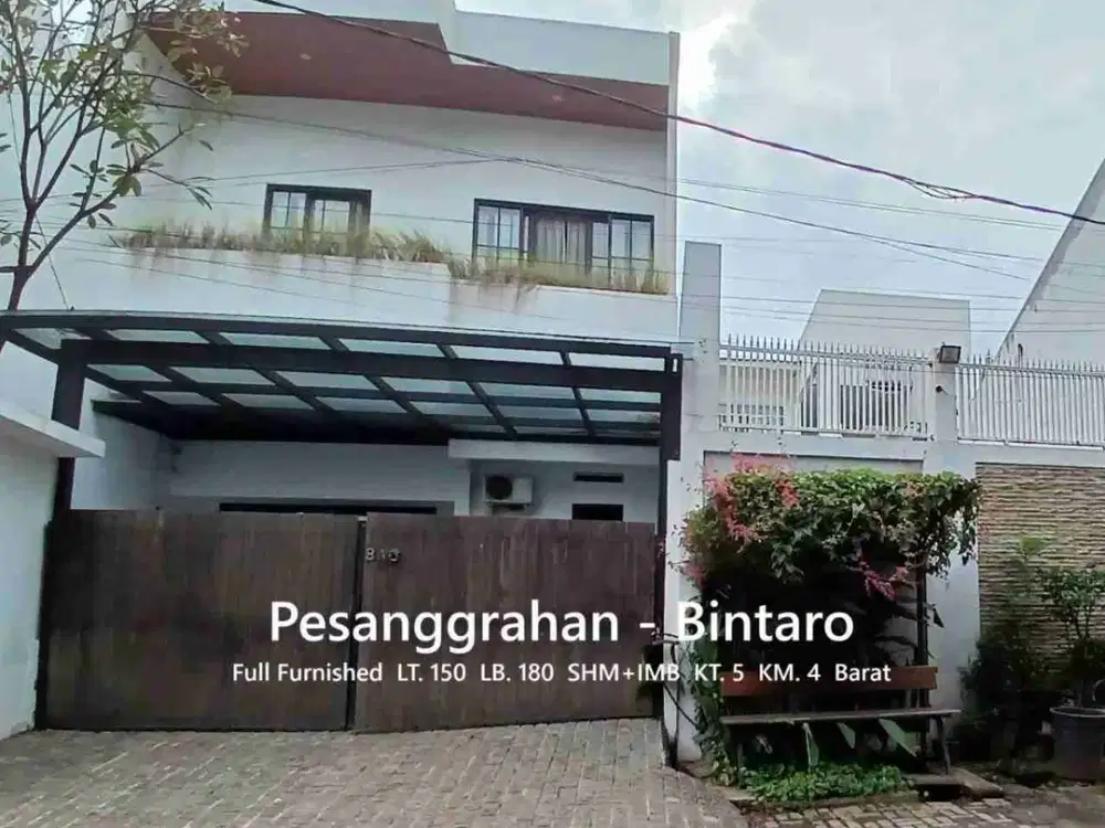 Rumah Cantik Siap Huni di Bintaro Pesanggrahan
