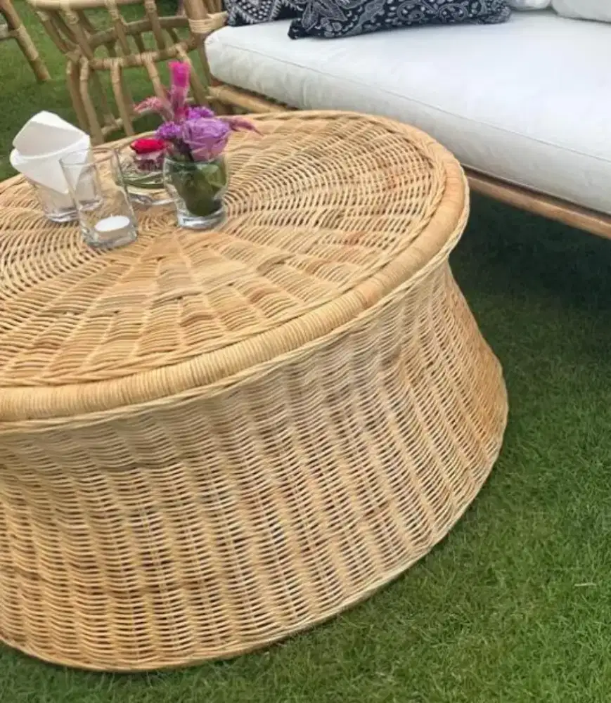 Rotan meja cofee dan side