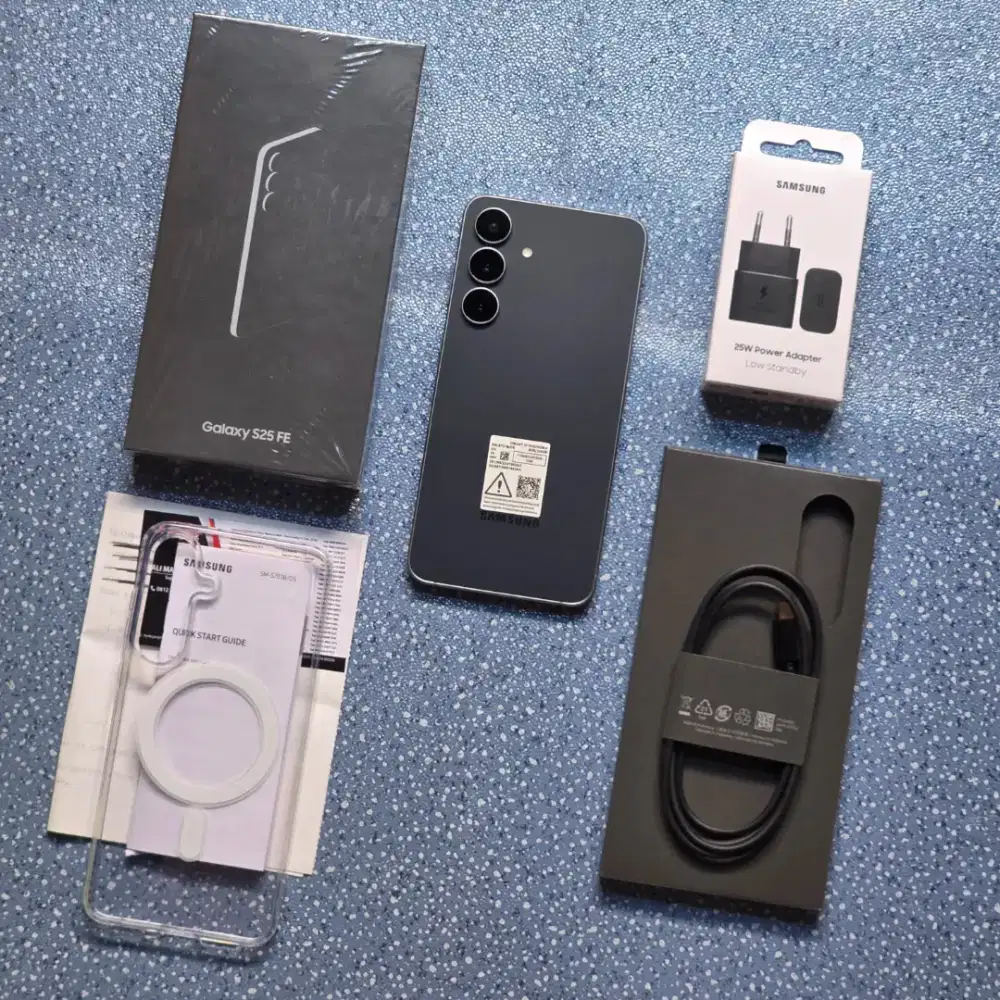 Samsung S25 FE 5G 8/256GB, Jetblack, Openbox Garansi Resmi Sein 1tahun