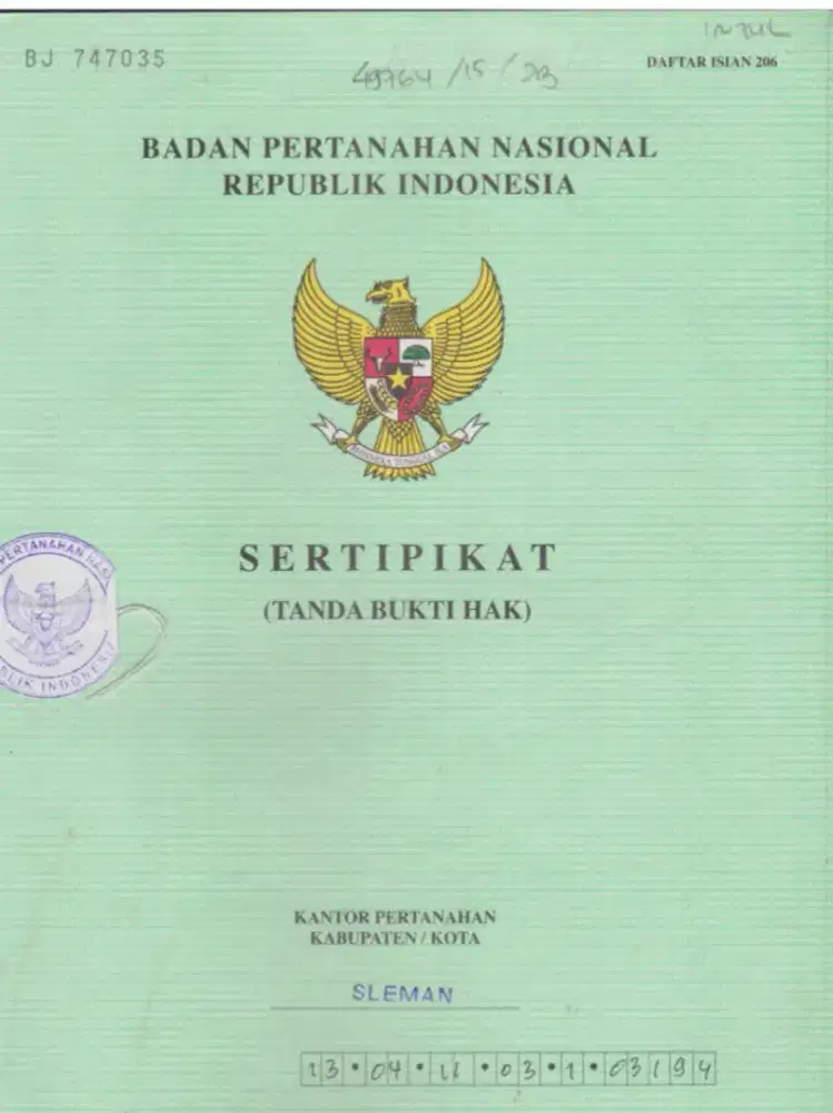 Jual cepat tanah sawah SHM