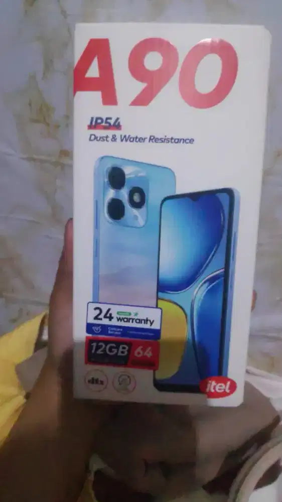 jual hp itel A90 komplit kondisi like new