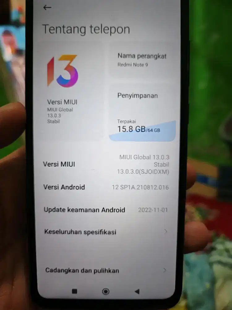 XIAOMI REDMI NOTE 9 4/64