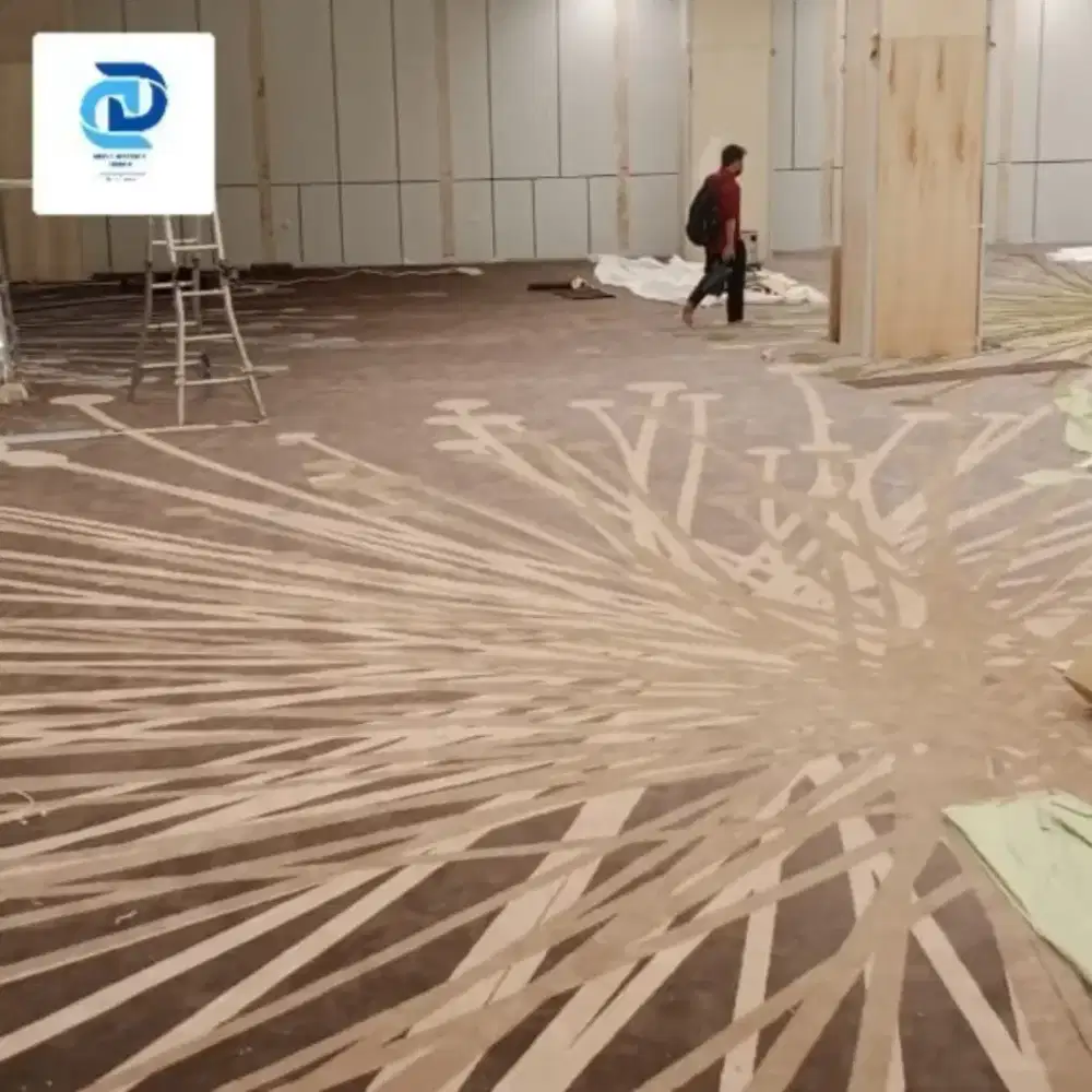Karpet polos motif serta custom utk rumah kantor gedung hotel murmer