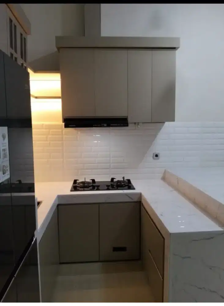 Kitchen set aluminium double layer