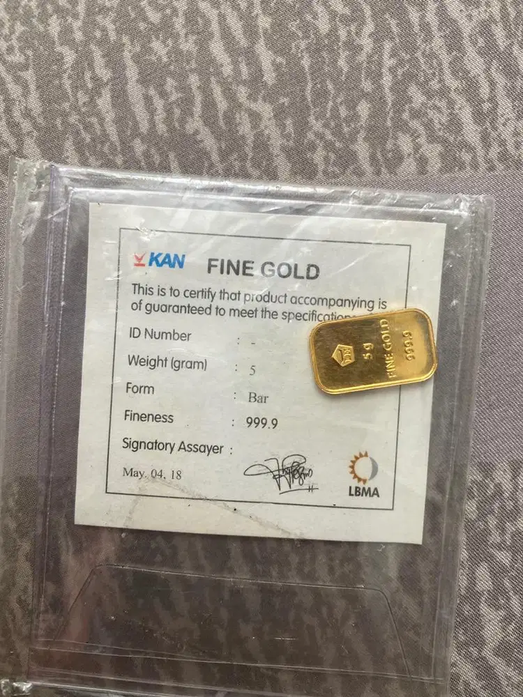 Emas logam mulia antam 5 gram tahun 2018 NEGO