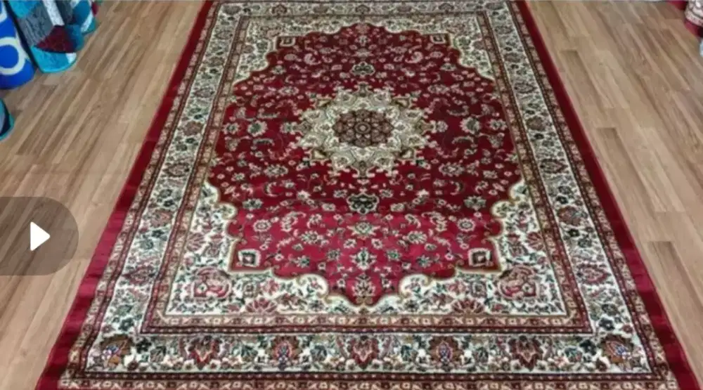 Karpet merah Shir***z 2 buah ukuran 2x3