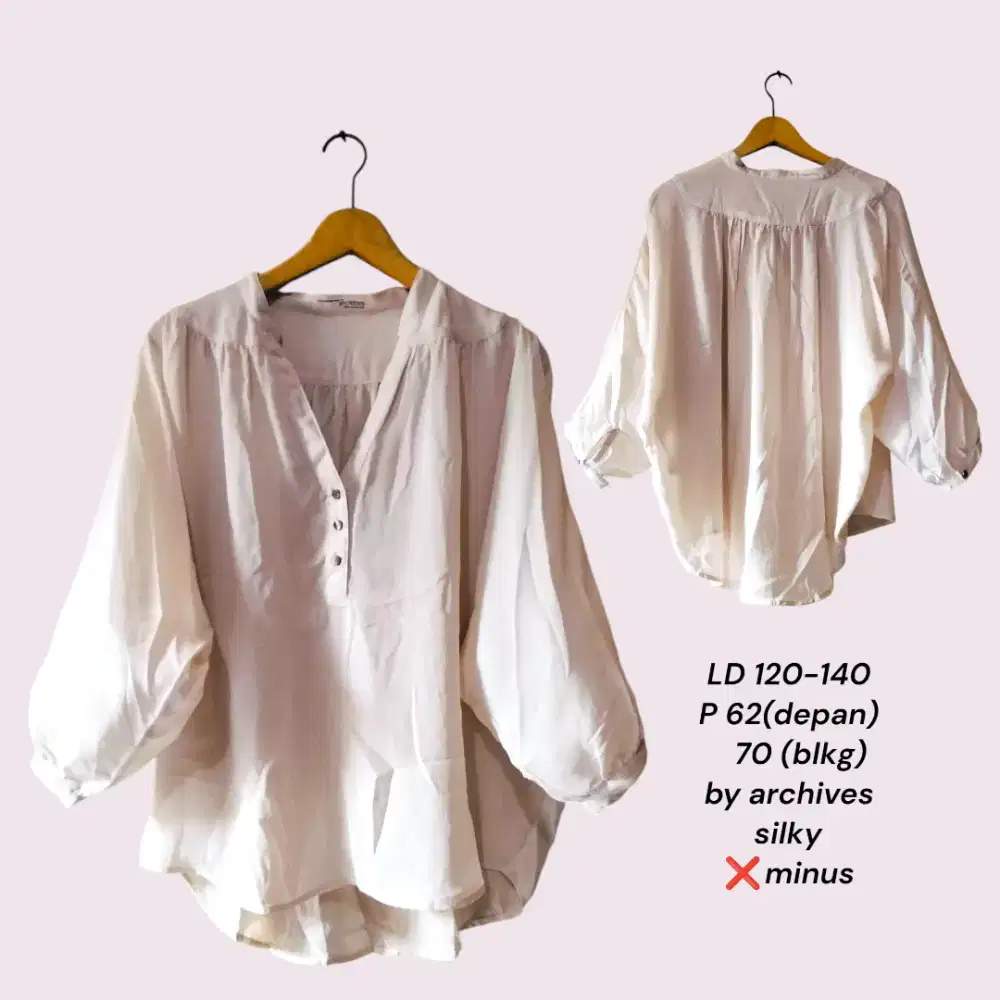 Blouse kemeja/one set wanita second/ preloved