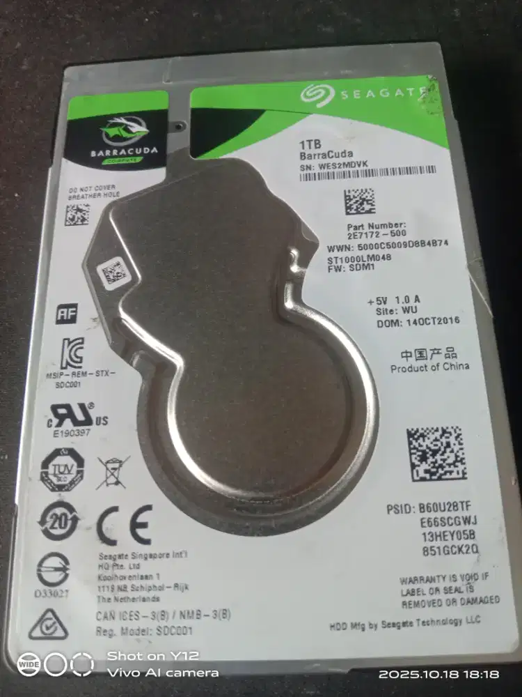 Harddsiklaptop 1 TB