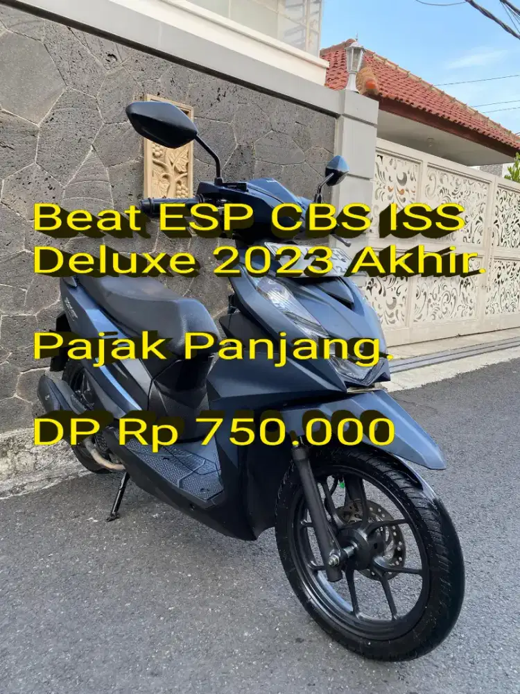 Beat Deluxe 2023 Akhir. Pajak Panjang. Mulus. Standar. Cash/Kredit/TT