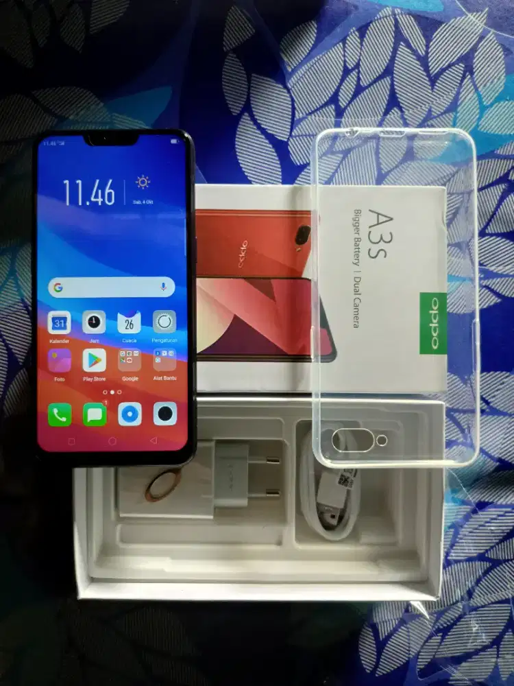 Jual hp baru murah Oppo a3s ram 6/128 layar 6,2 inch fulset