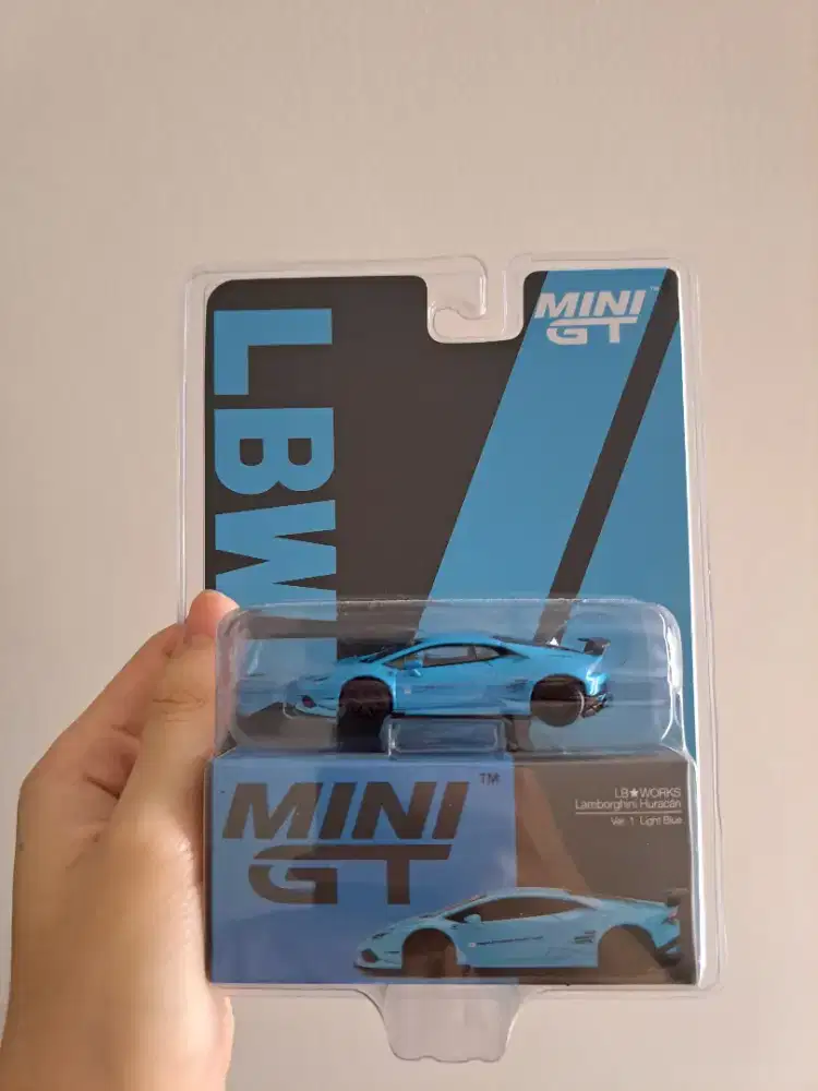 Mni Gt Huracan LBWK Light Blue Rare