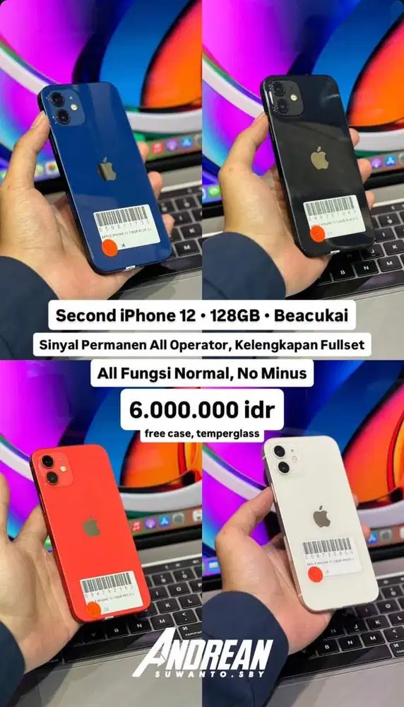 Second Iphone 12 128 gb beacukai