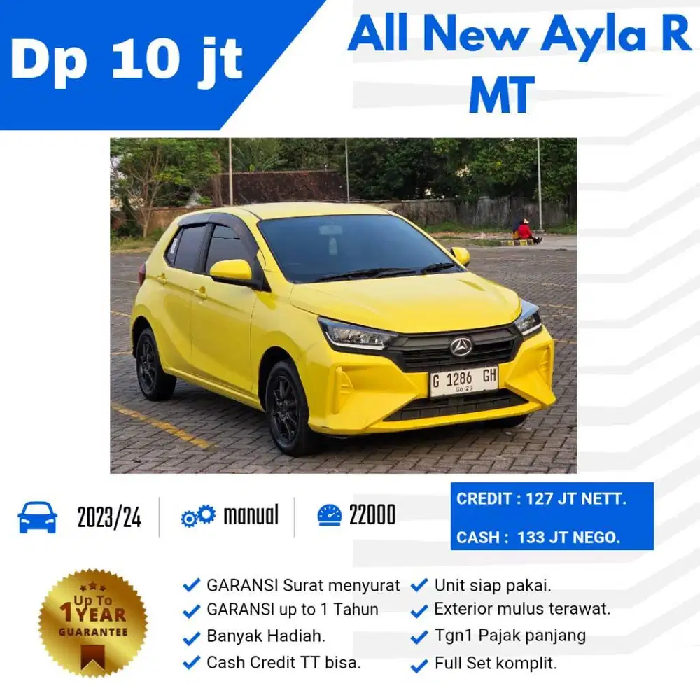 All New Ayla R MT. 2024/23 Tgn1. istimewa.