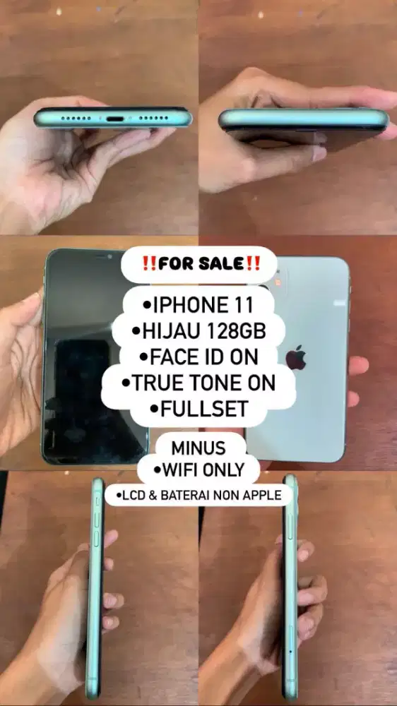 JUAL IPHONE 11 HIJAU 128GB