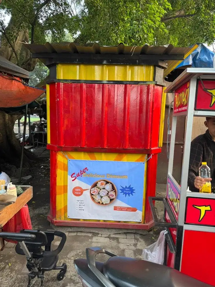 Dijual Kontainer Warung Gerobak untuk Usaha