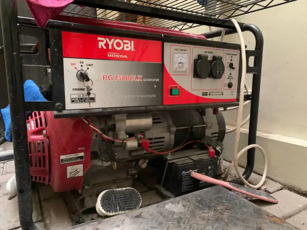 Ganset ryobi tipe RG 7500CLX