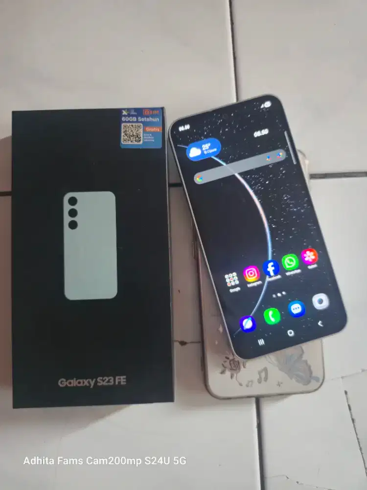 Samsung S23 FE 5G 8+8/256 Fullsett Color Mint Sein Mulus Apik