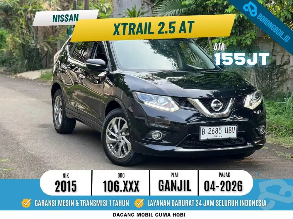 NISSAN XTRAIL 2.5 AT 2015 HITAM ISTIMEWA PAJK PANJANG ISTIMEWA