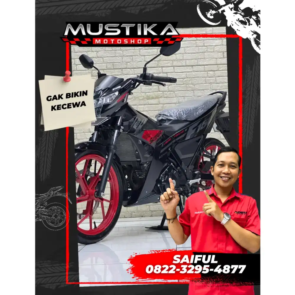 Odo 2rb Simpenan!!Satria Fu 2023 Plat Jatim Warna Favorit-Mustika