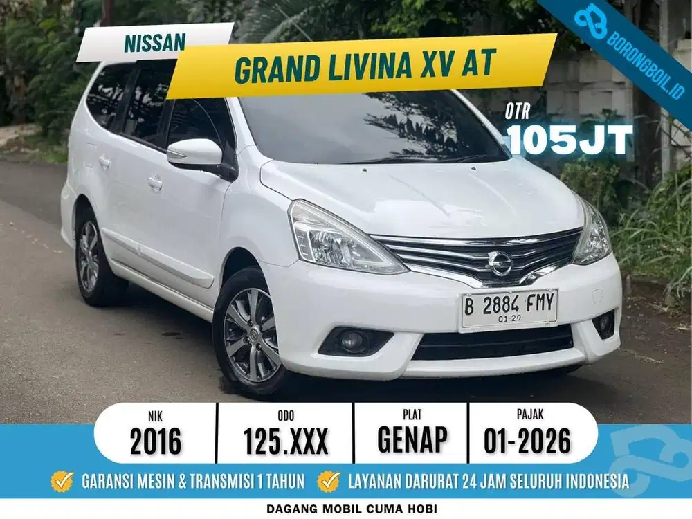 NISSAN LIVINA XV AT 2016 PUTIH ISTIMEWA FULLSET