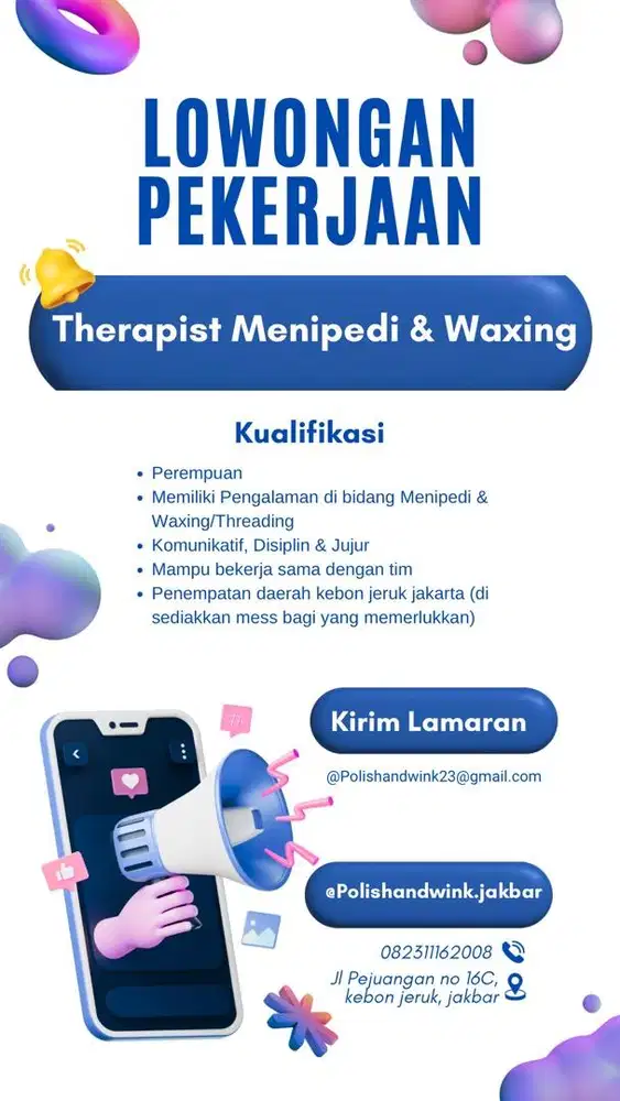 Terapis waxing & menipedi