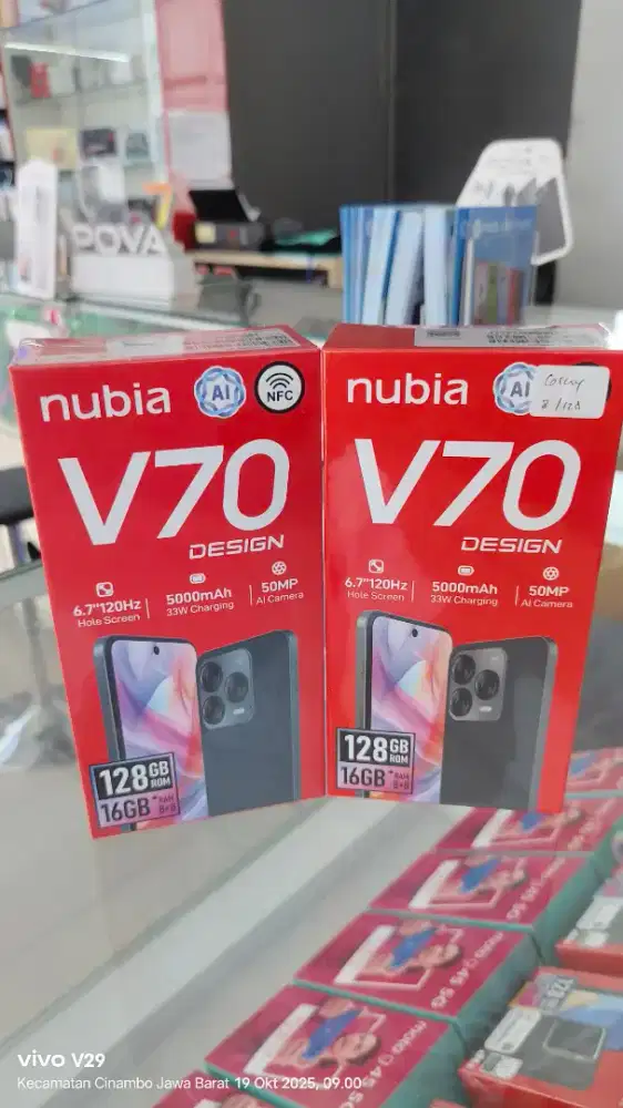 Zte NUBIA V70 Design 8+8/128gb NFC terbaru Termurah