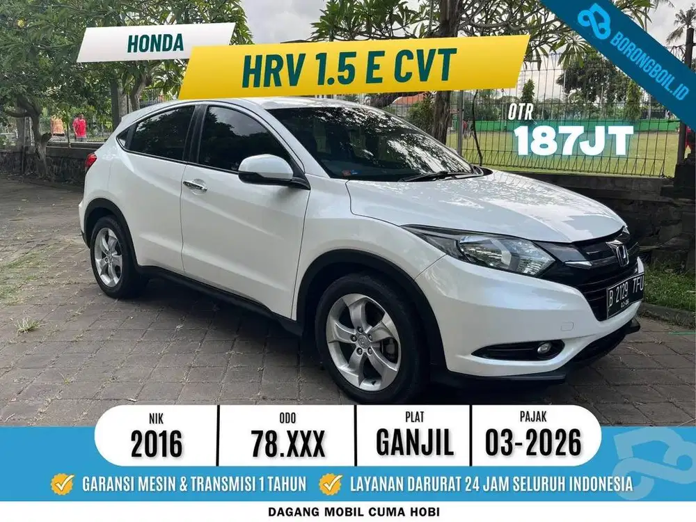 HONDA HRV E MATIC 2016 PUTIH ISTIMEWA LOW KM