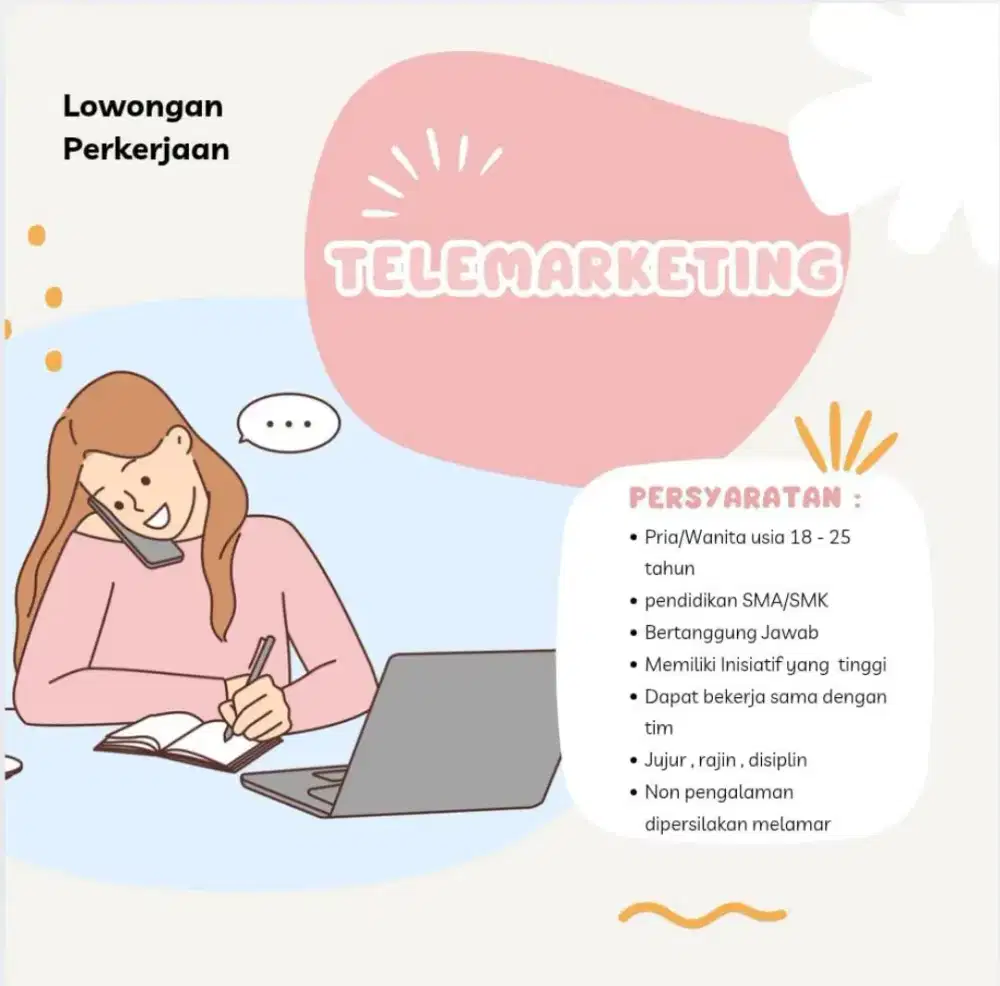 Butuh Telemarketing pinjaman