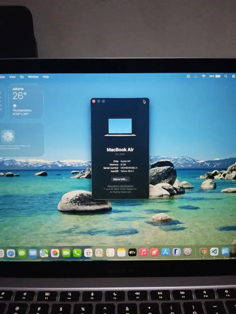MacBook Air M1 8/256 Fullset iBox BH 96%