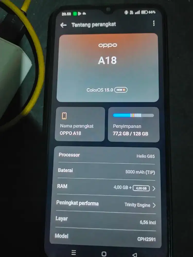 Dijual aja Oppo a18  4/128
