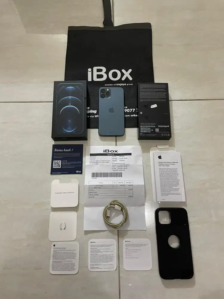 Iphone 12 Pro 128gb IBOX Resmi Fullset lengkap original mulus terawat
