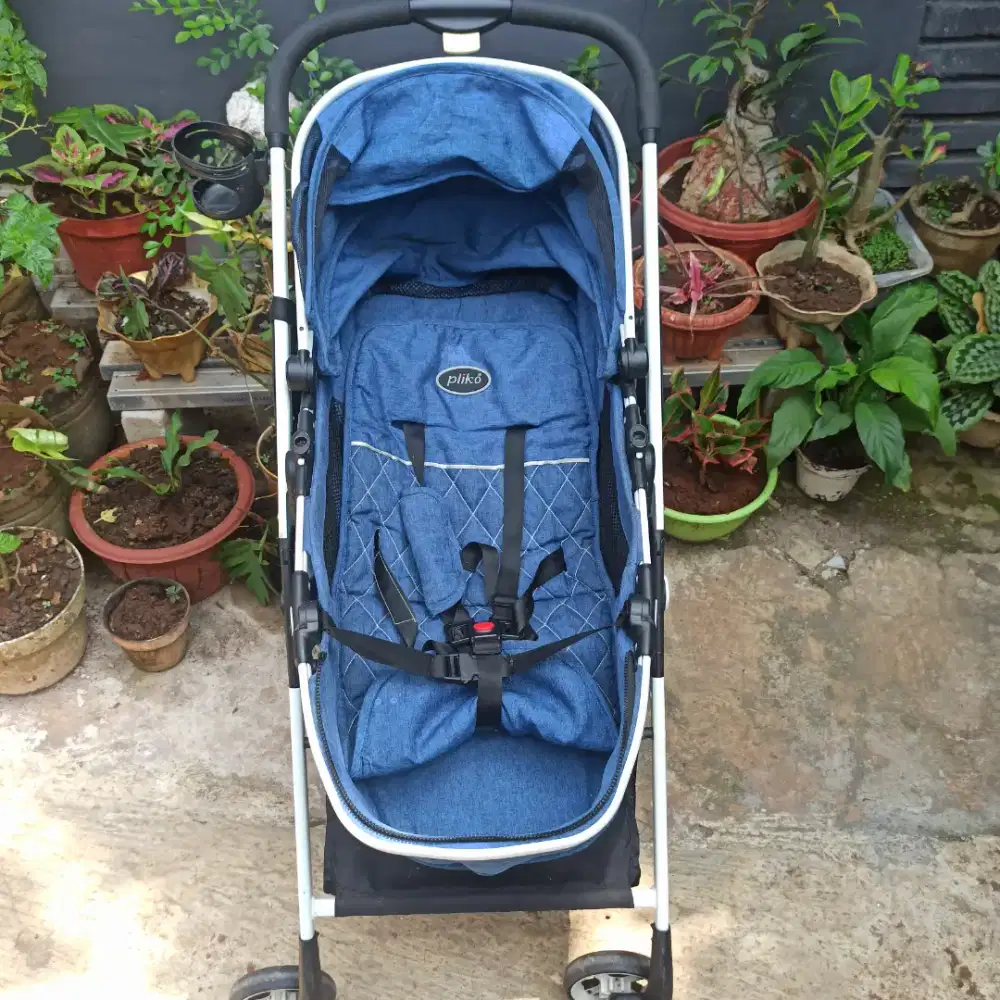 Stroller Bayi Pliko Atlanta 2 Arah Dorong – Bisa Posisi Tidur & Duduk