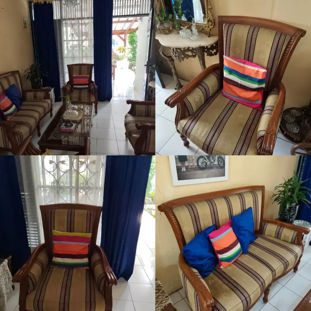 Kursi Tamu Jati Asli