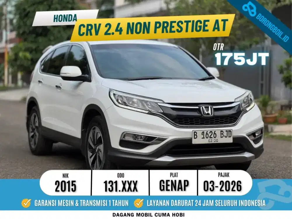 Honda CRV 2.4 Non Prestige Facelift AT Putih 2015