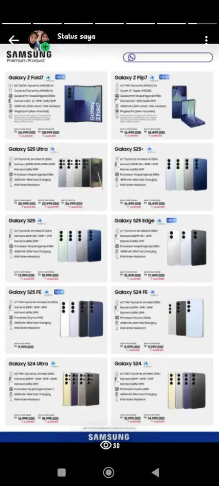 Samsung S25 12/256 desain Mewah