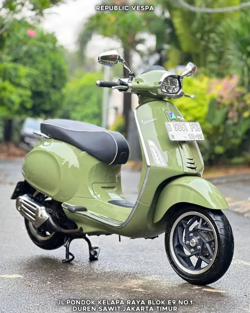 DIJUAL CEPAT VESPA SPRINT 150 IGET ABS LED NEW MODEL 2024 GREEN TENANC