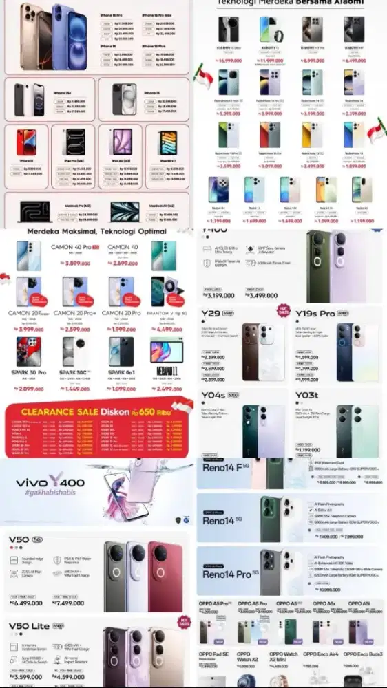 Promo Terbaru Cicilan berbagai type HP