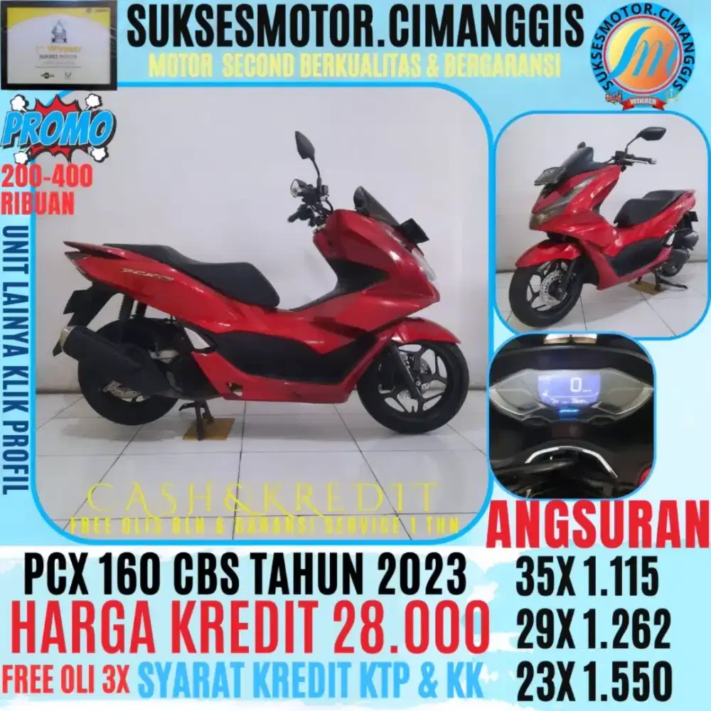 PCX 160 CBS PROMOTERMURAH CASHBACK UPTO 700RBUAN FREE OLI 3 BLN