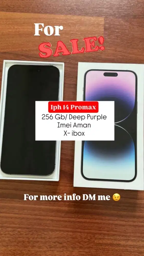 Iphone 14 promax, x ibox , imei aman