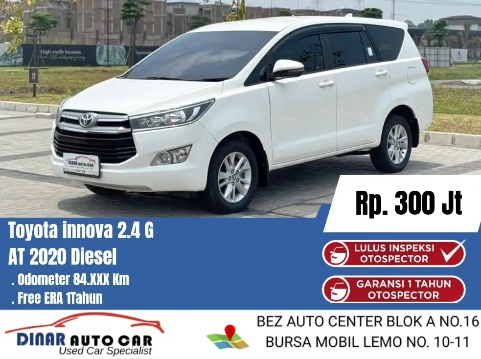 (35Jt) Innova 2.4 G Diesel 2020 Matic Km 84Rb Warenty 1Th *Dinar Auto*