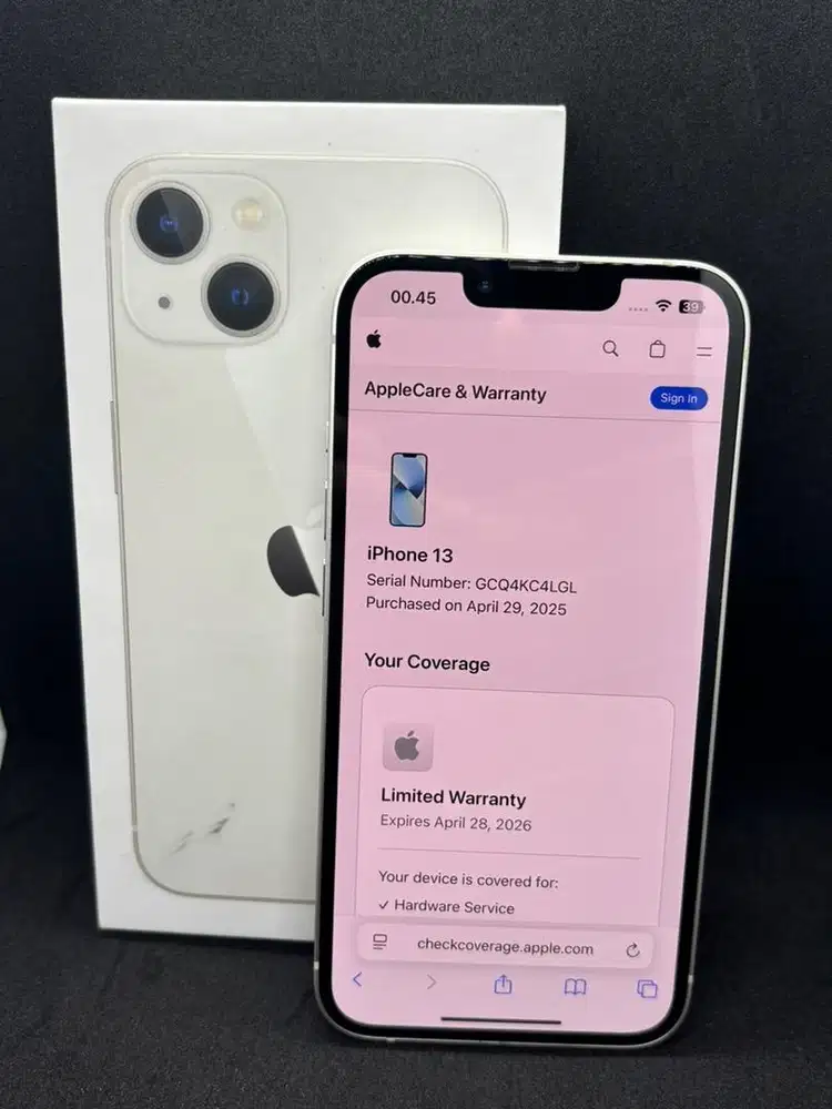 Iphone 13 Starlight 128 Ibox (garansi on April 2026)