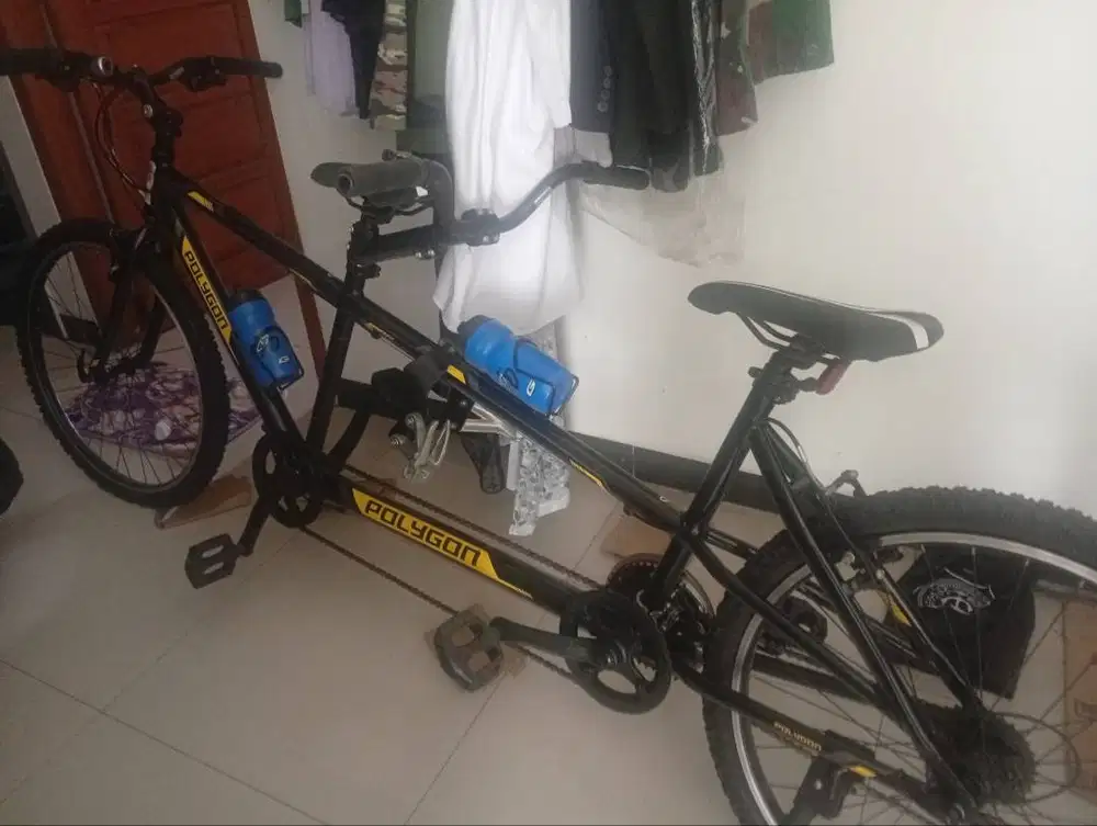 Sepeda tendem merk polygon impression ax warna hitam 17 inch