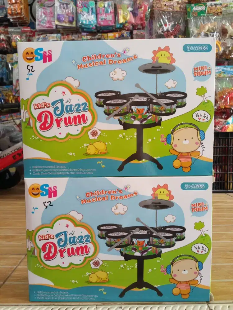 mainan anak drum set