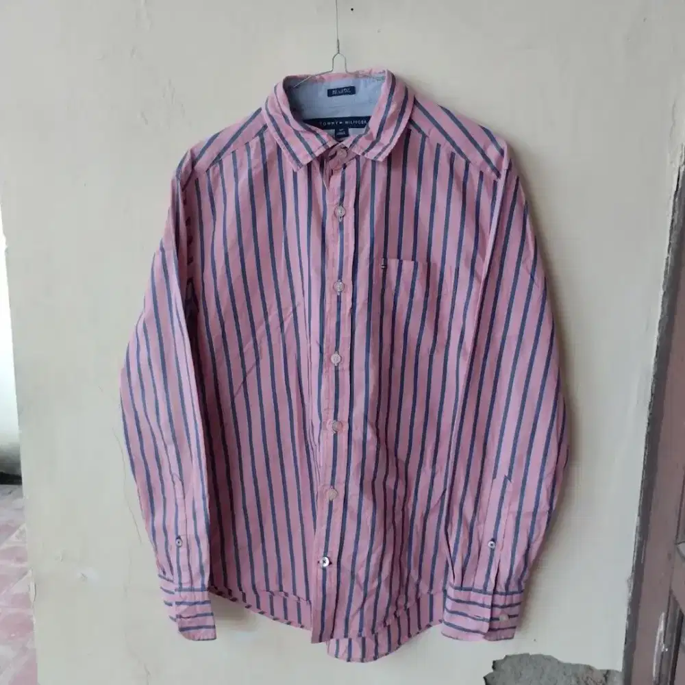 Kemeja Tommy Hilfiger Strip Original